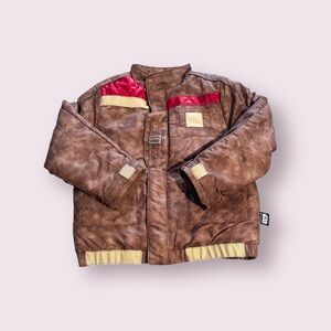 Kids Disney Store Star Wars Poe Dameron Finn Jacket Costume Brown Size 4